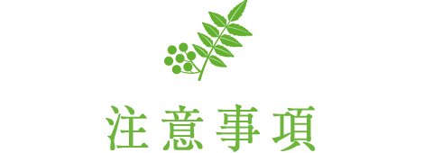 注意事項