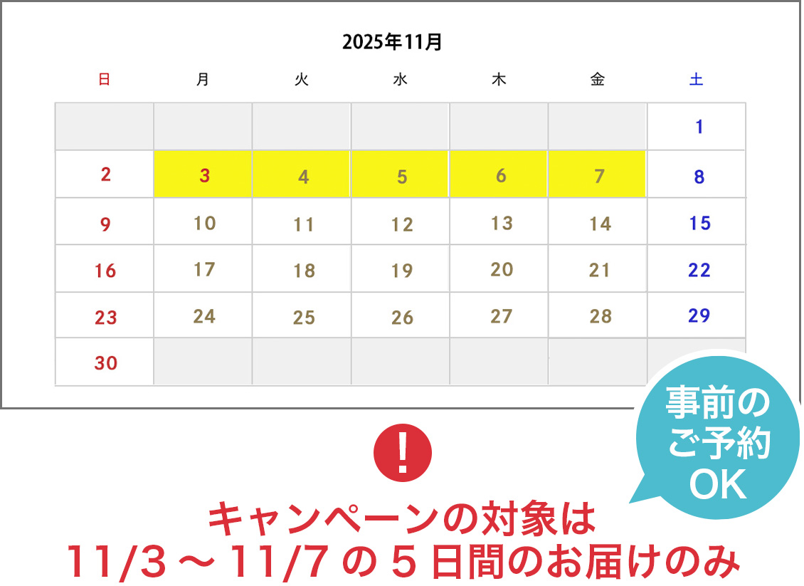 お届け日時画面