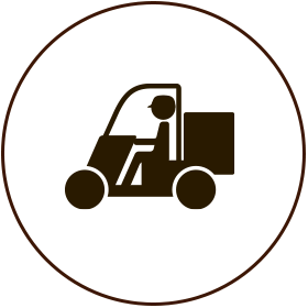 ご指定の場所と時間にお届け