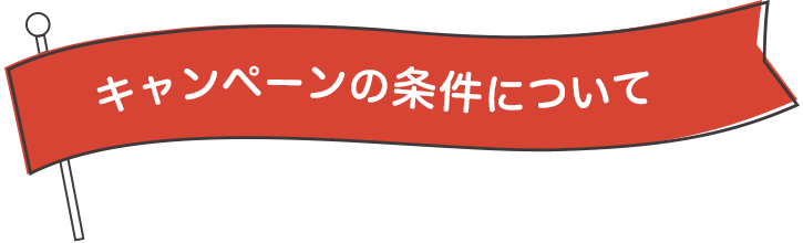 キャンペーンの条件について