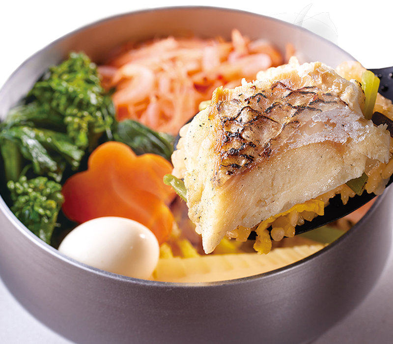 季節の釜飯】鯛と桜エビの釜飯 | 釜飯（釜めし）の宅配・出前・デリバリー